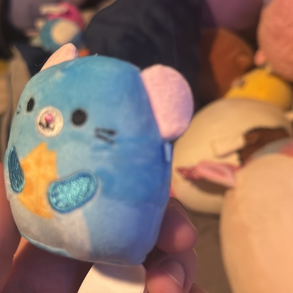 Squaz the mouse eating cheese squishville squishmallow NWT and capsule - Picture 5 of 5